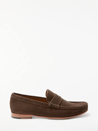 John Lewis & Partners Louis Suede Penny Loafers