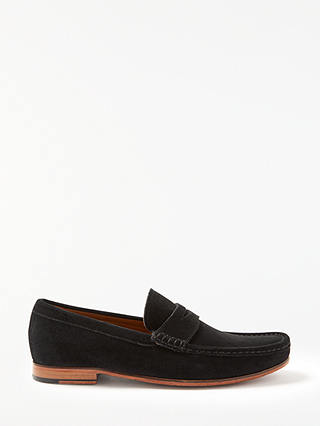 John Lewis & Partners Louis Suede Penny Loafers