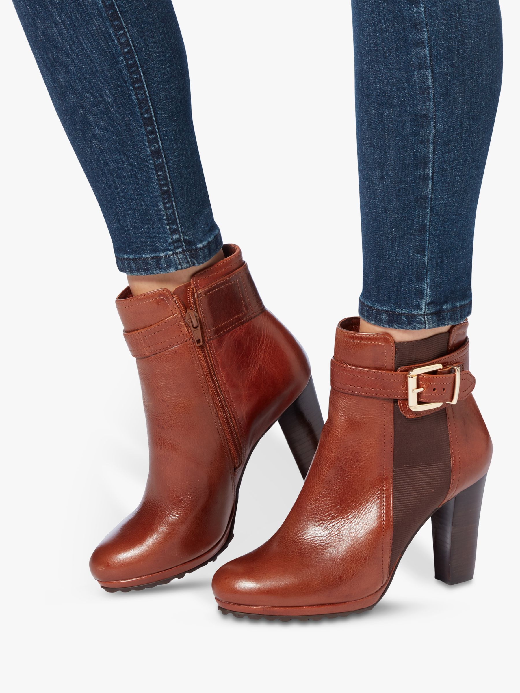 Dune Orine Block Heeled Ankle Boots at 
