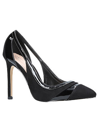 Carvela Krest Cut Out Stiletto Heeled Court Shoes, Black
