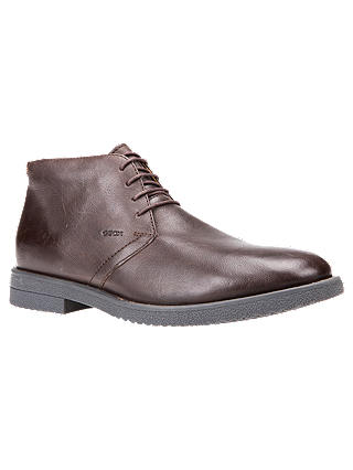 Geox Brandled Leather Desert Boots