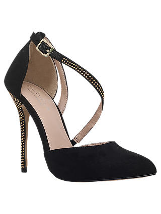 Carvela Lucy 2 Studded Stiletto Heeled Court Shoes, Black