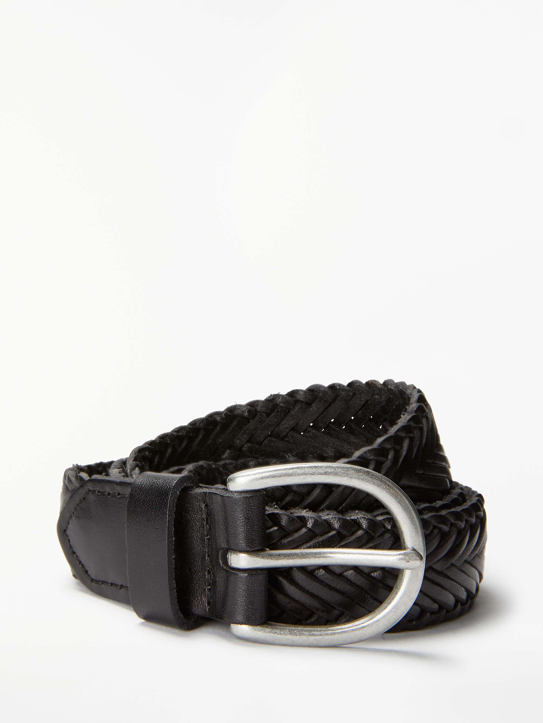 Buy John Lewis Sianne Skinny Plaited Leather Belt Online at johnlewis.com