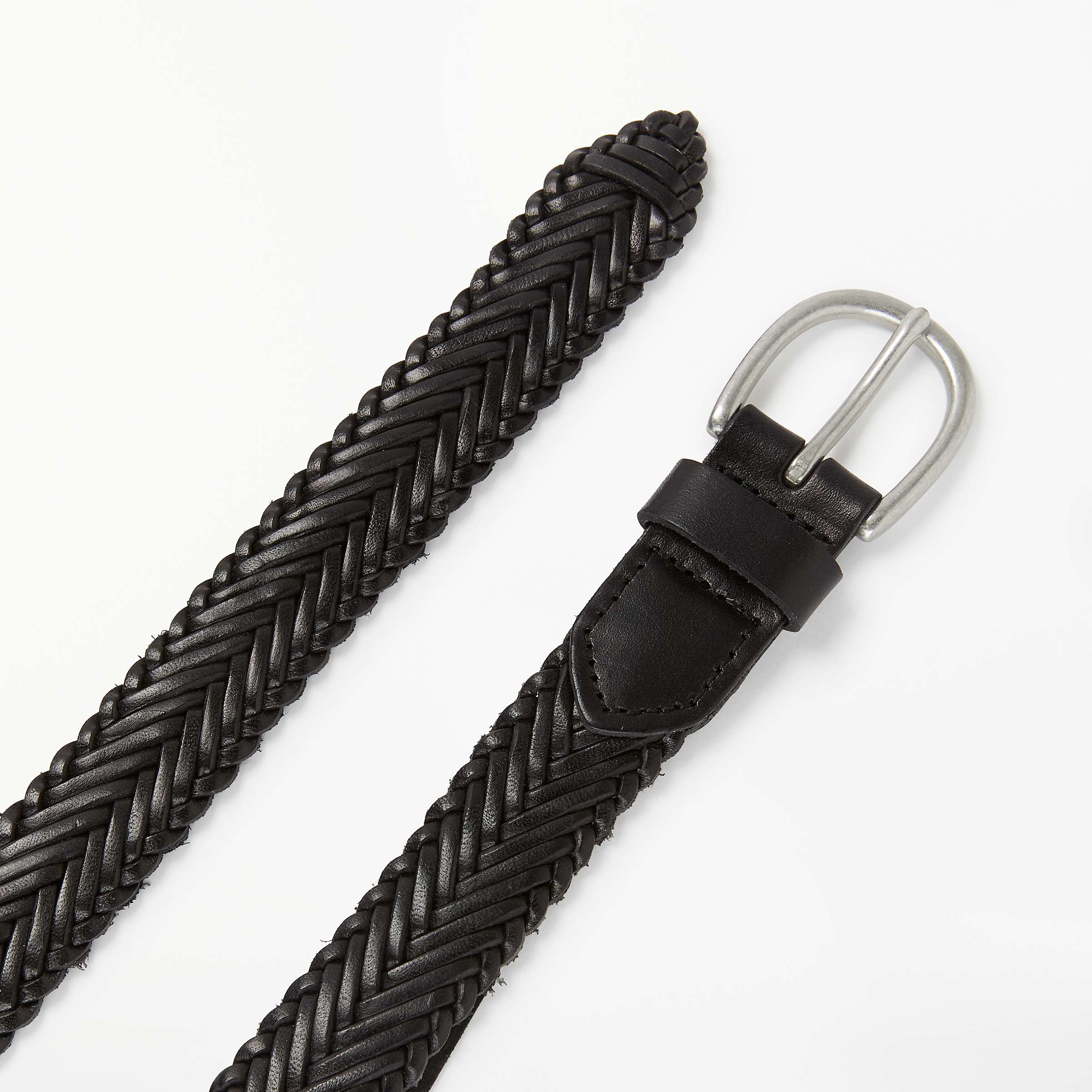 Buy John Lewis Sianne Skinny Plaited Leather Belt Online at johnlewis.com