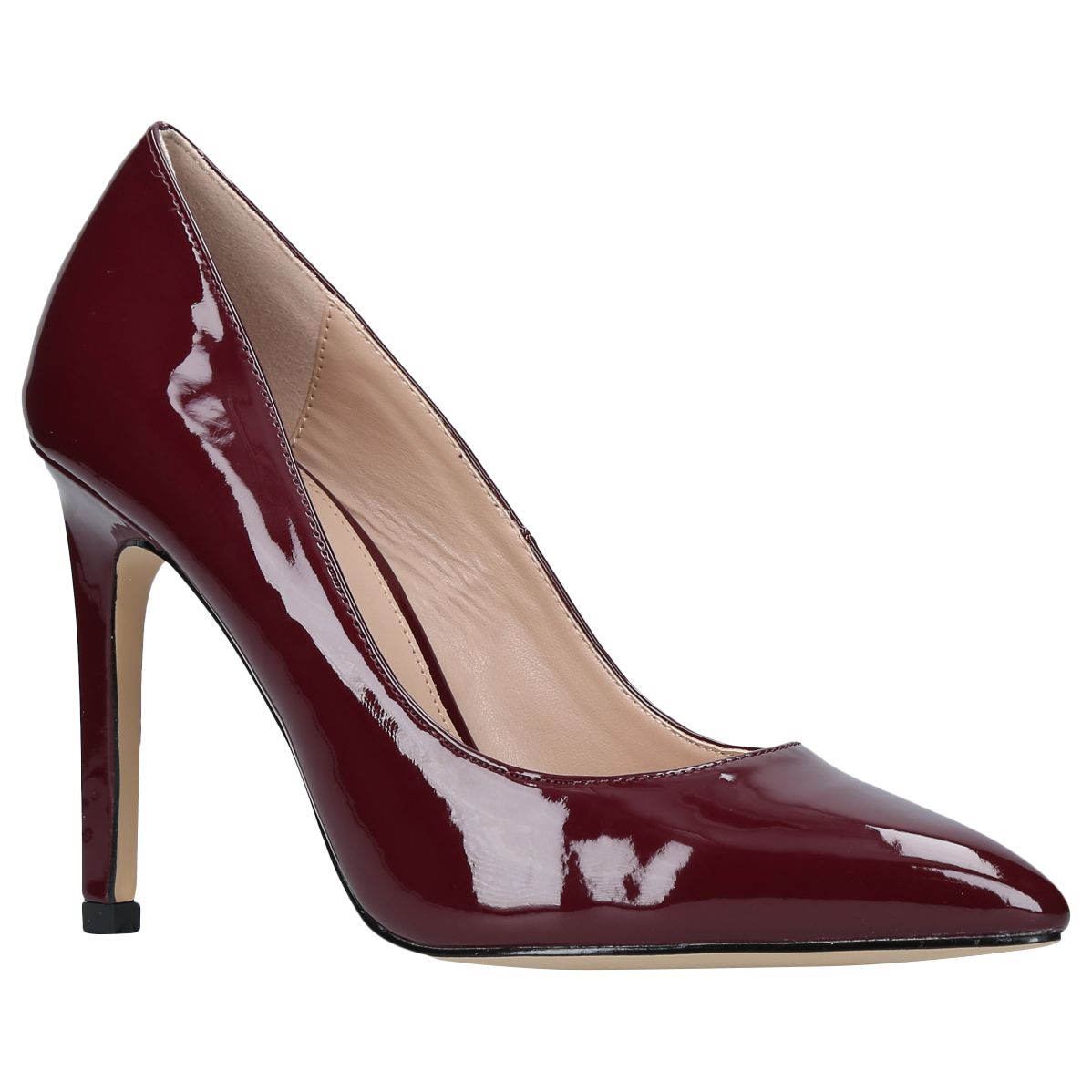Carvela Kestral Stiletto Heeled Court Shoes, Red Wine
