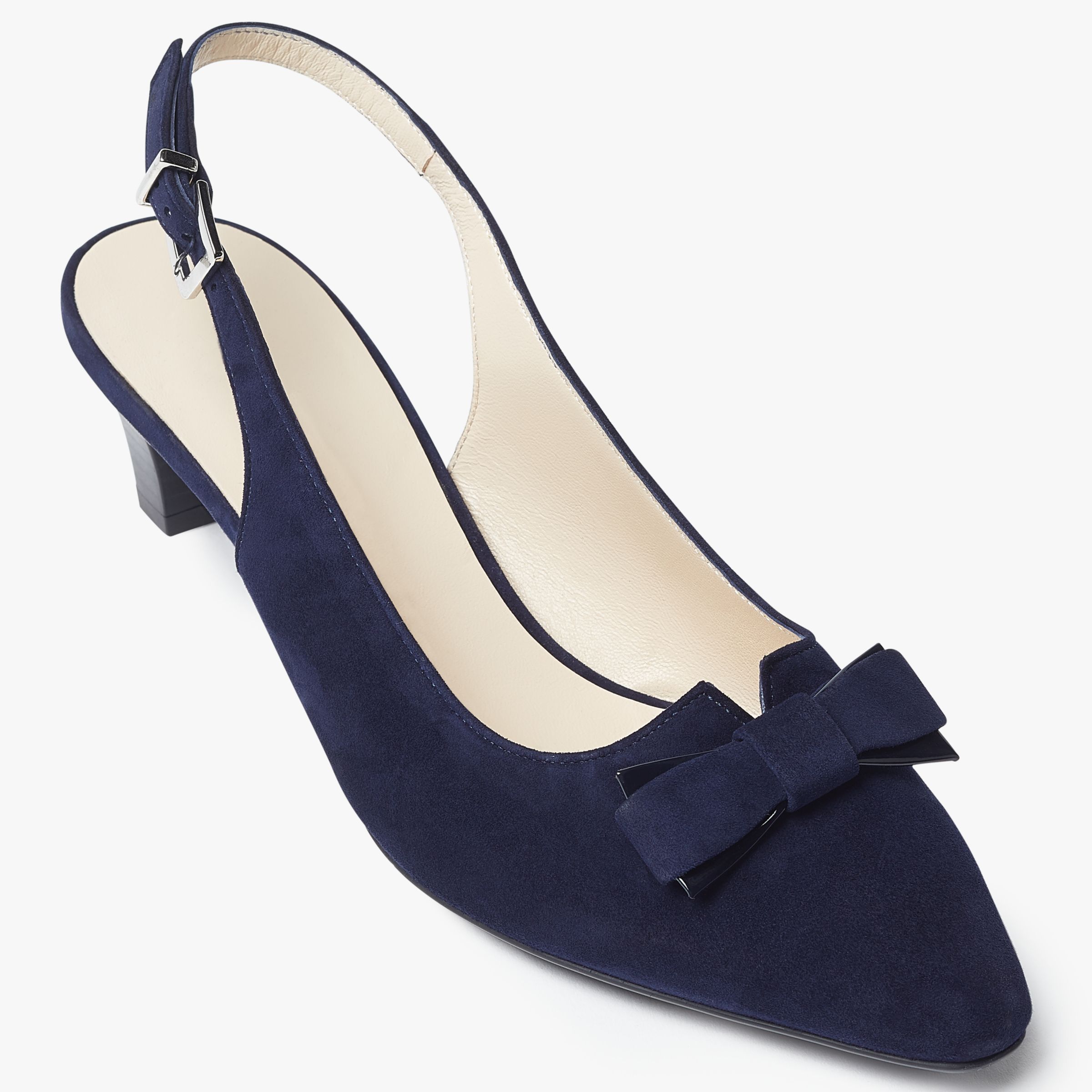 Peter Kaiser Sonia Mid Kitten Heel Slingback Court Shoes at John Lewis ...