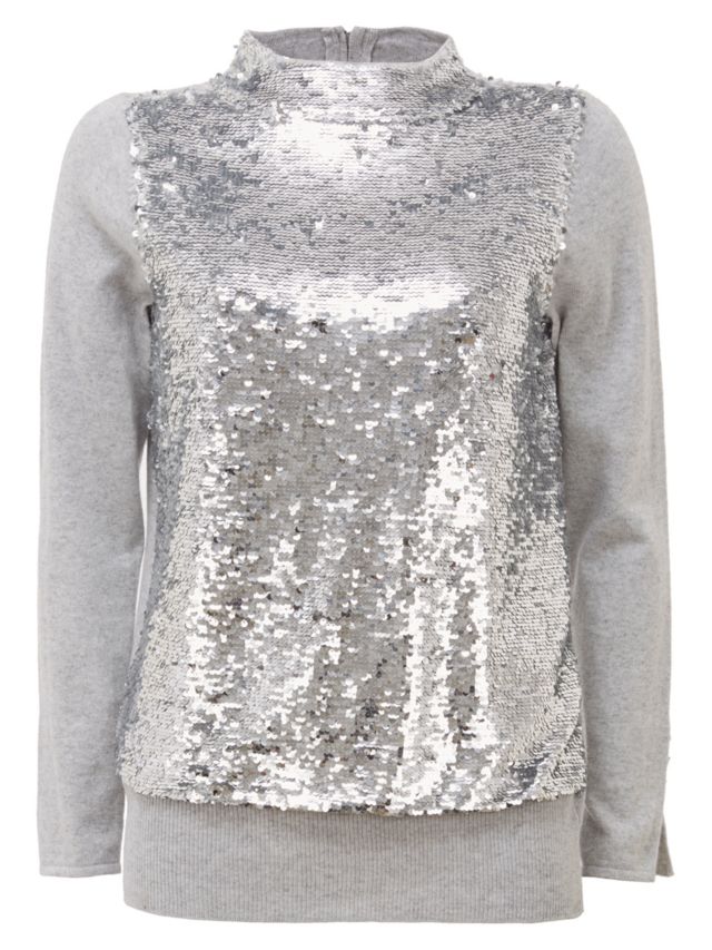 Silver hot sale glitter jumper