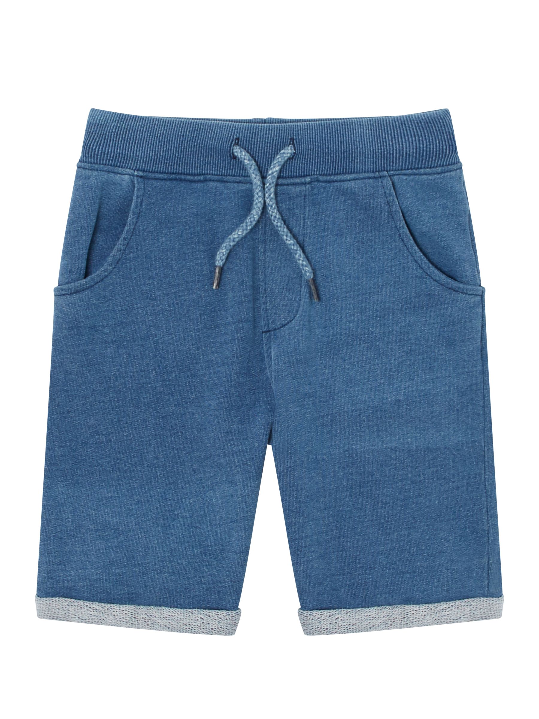 John Lewis & Partners Boys' Denim Jersey Shorts, Blue