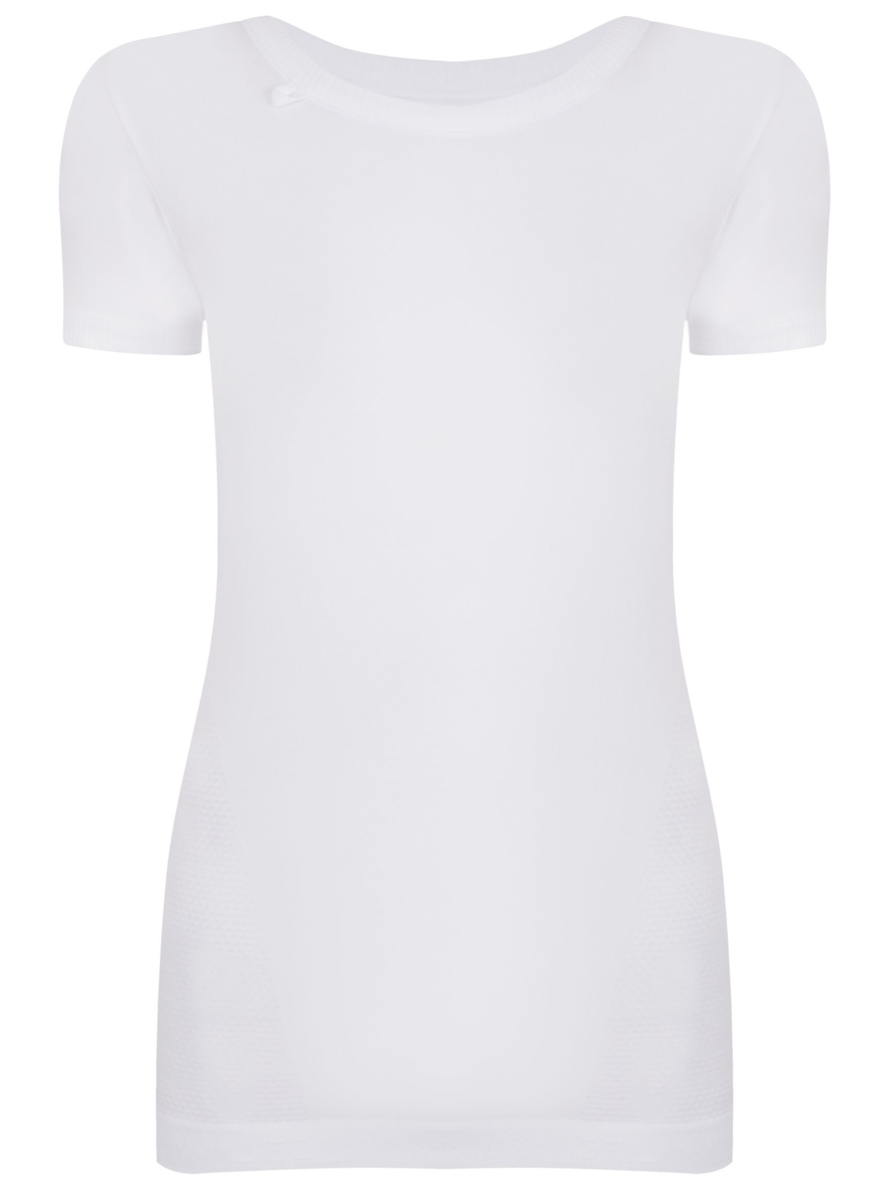 M Life Seamless Yoga T-Shirt, White Marl