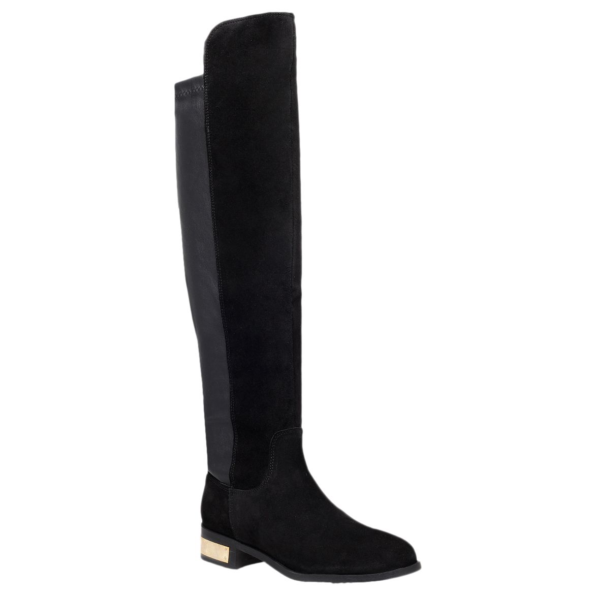 Carvela Pacific Knee High Boots, Black Suede