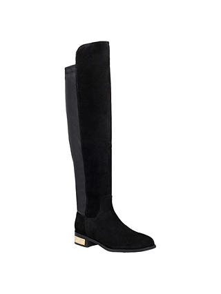 Carvela Pacific Knee High Boots, Black Suede