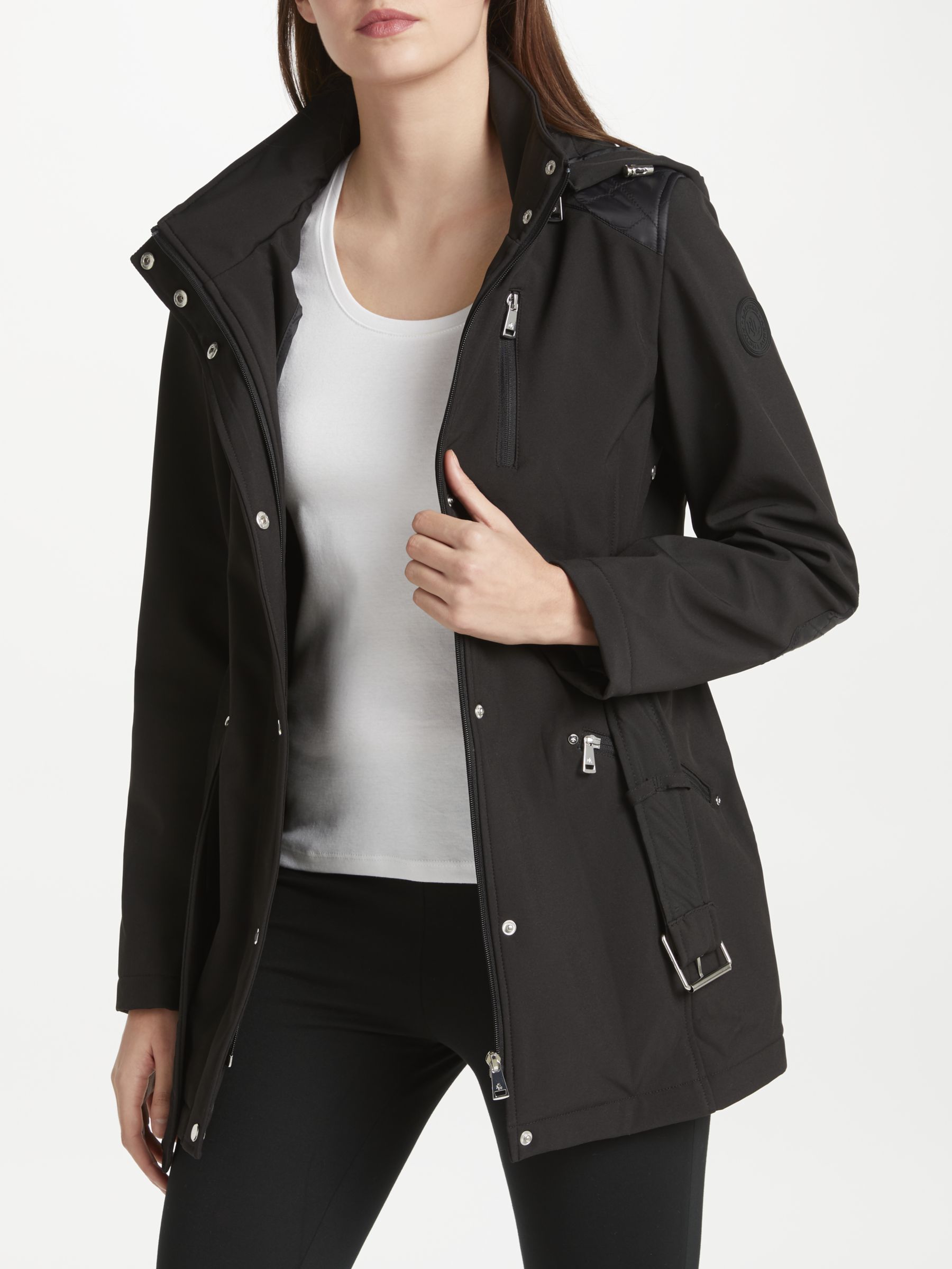 Lauren Ralph Lauren Soft Shell Quilted Coat, Black