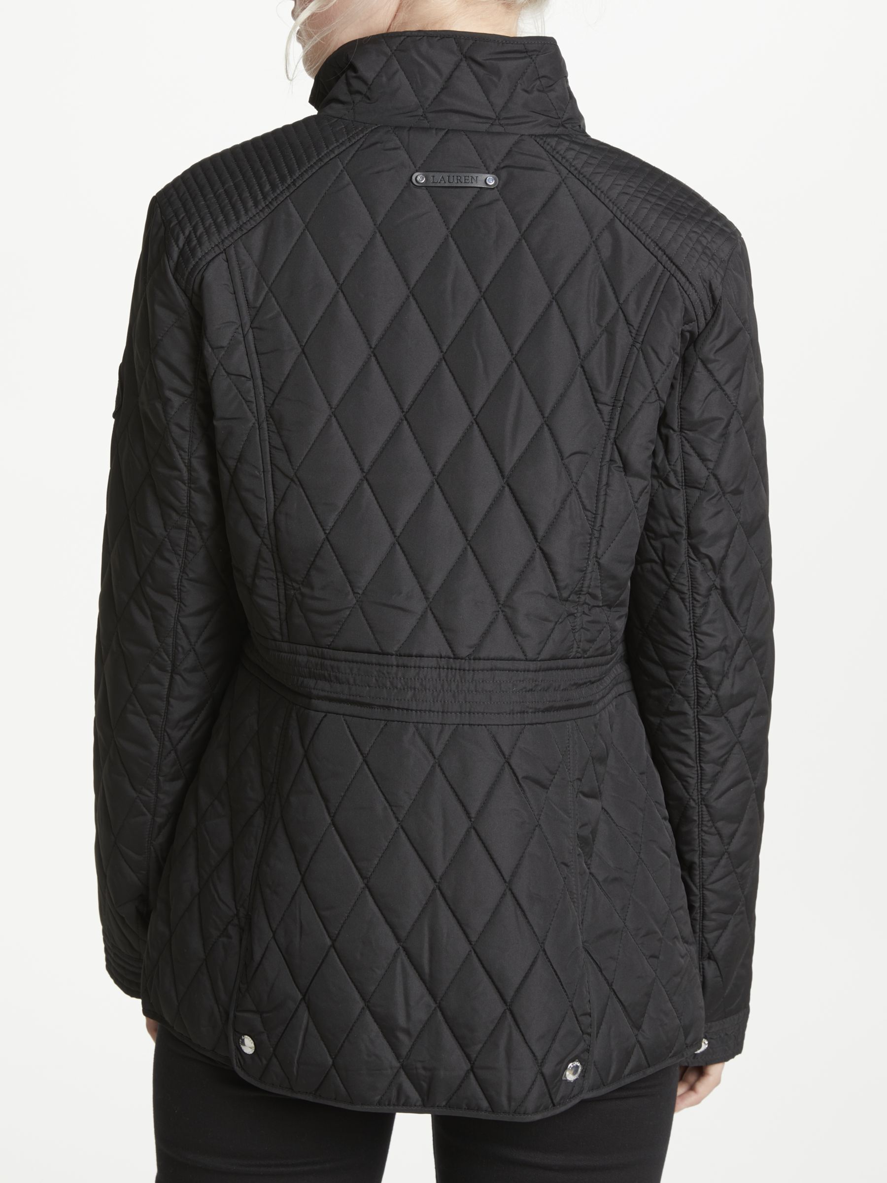 Lauren Ralph Lauren Quilted Mockneck Coat, Black