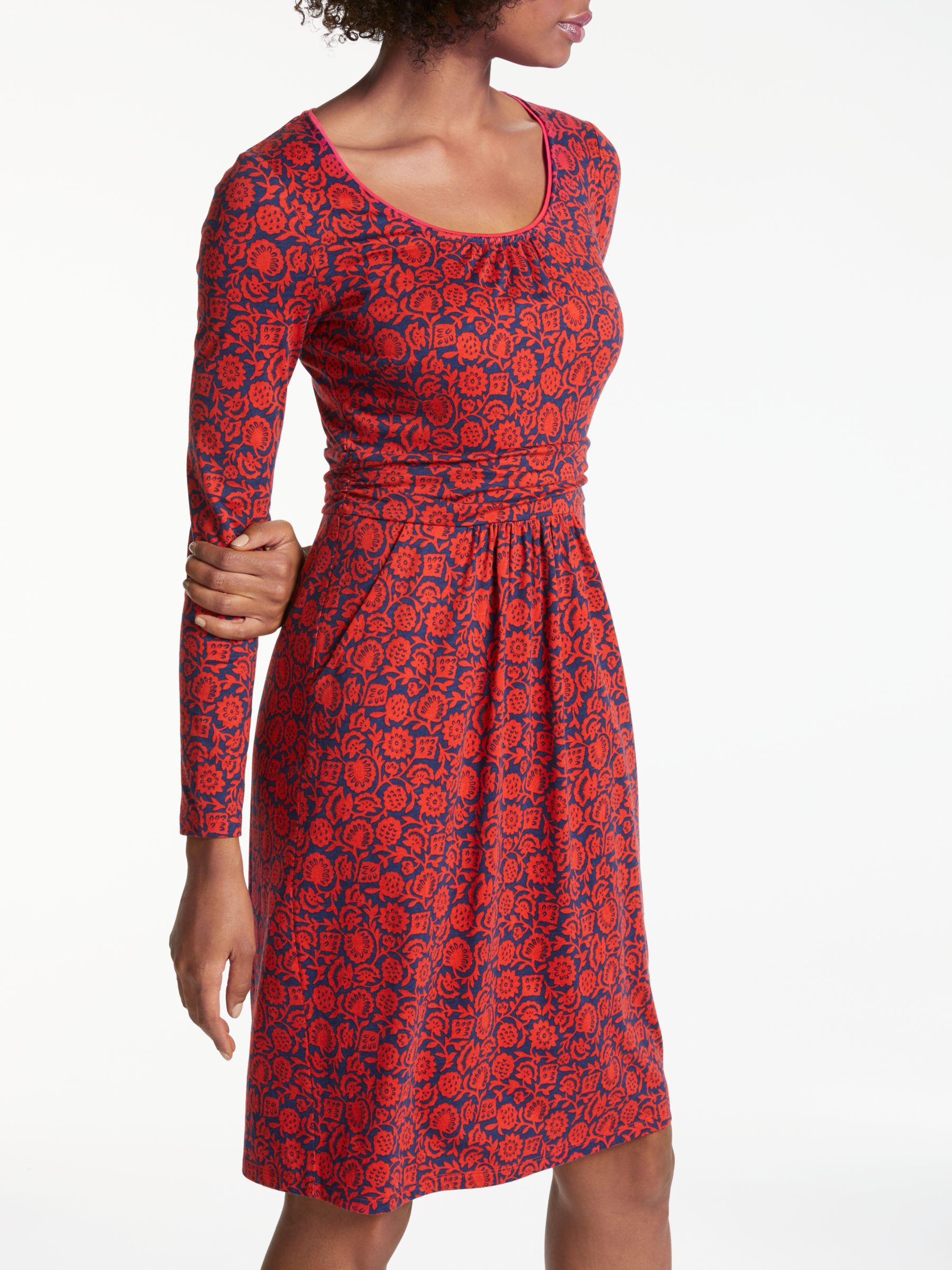 Boden Mabel Jersey Dress, Post Box Red 