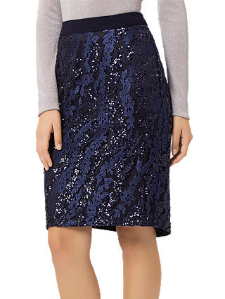 Fenn Wright Manson Zara Sequin Skirt, Navy