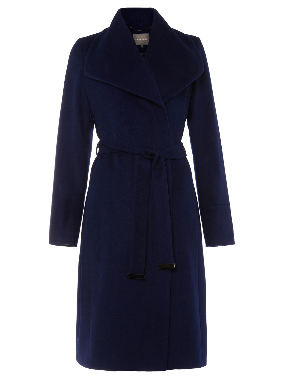 Phase Eight Nicci Belted Coat, Ink Blue