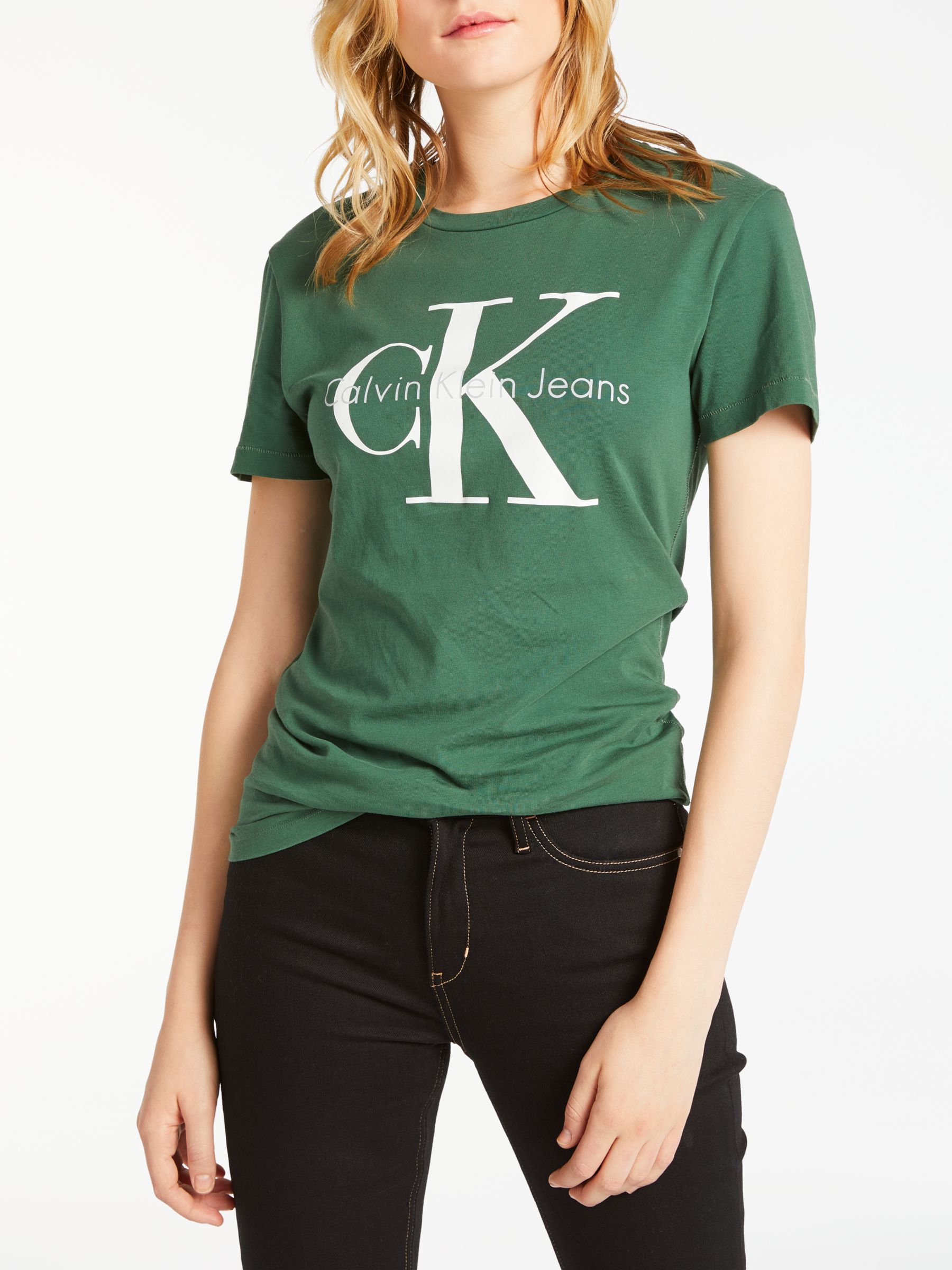 Calvin Klein Teco-18A True Icon Logo T-Shirt, Trekking Green