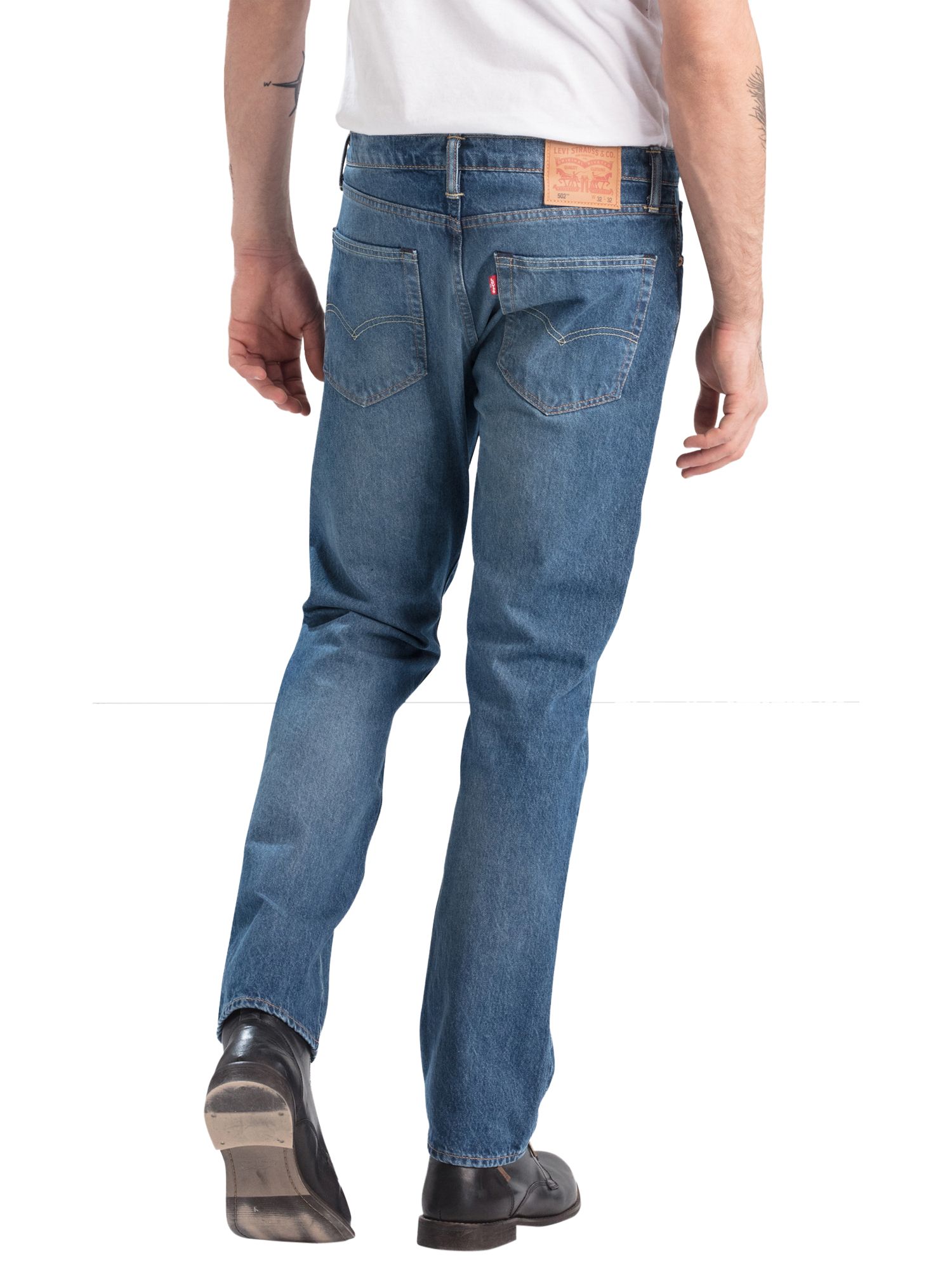 Levi's 502 Regular Tapered Jeans, Mid City at John Lewis & Partners
