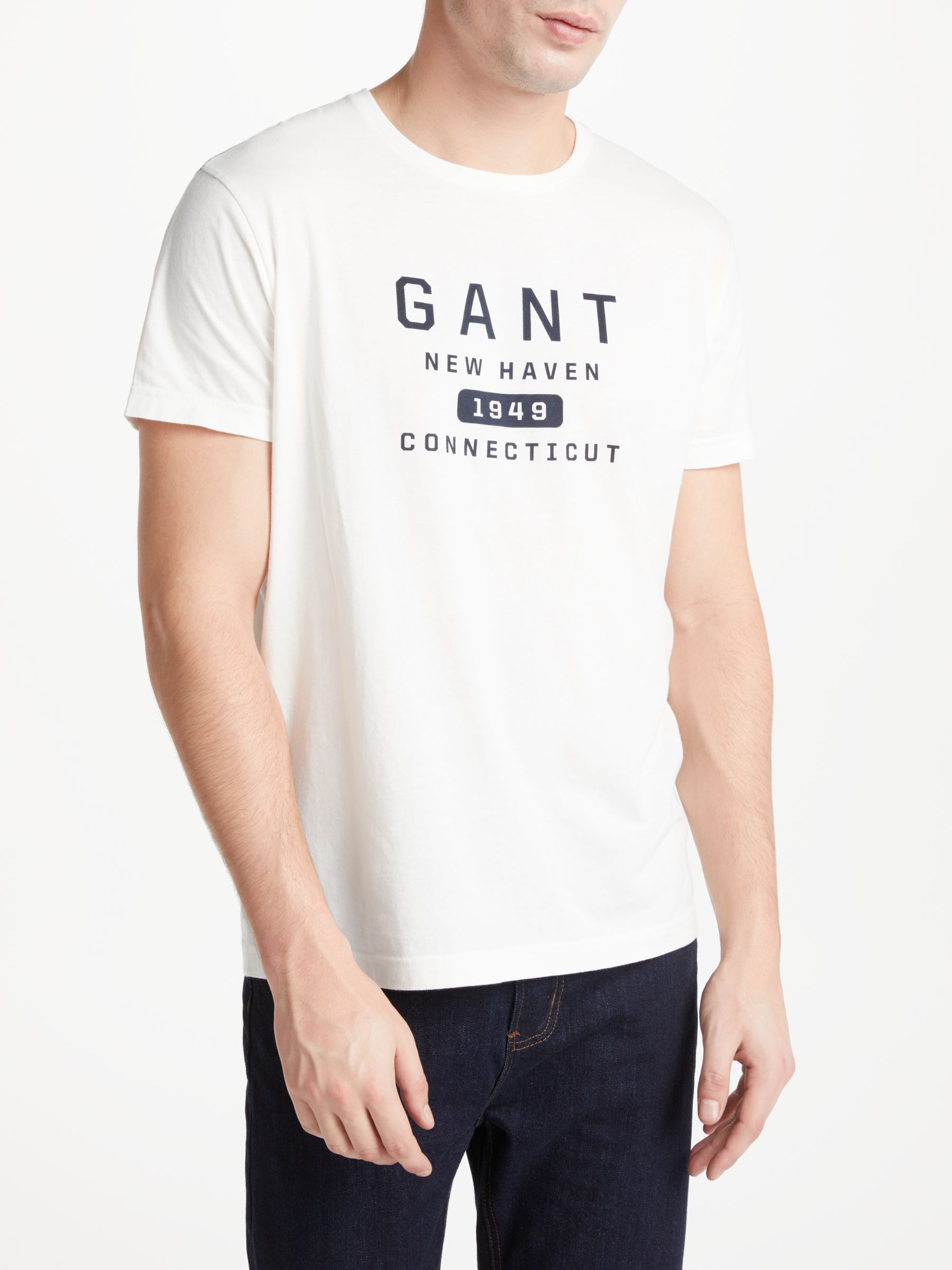 Gant New Haven Crew Neck T Shirt At John Lewis Partners