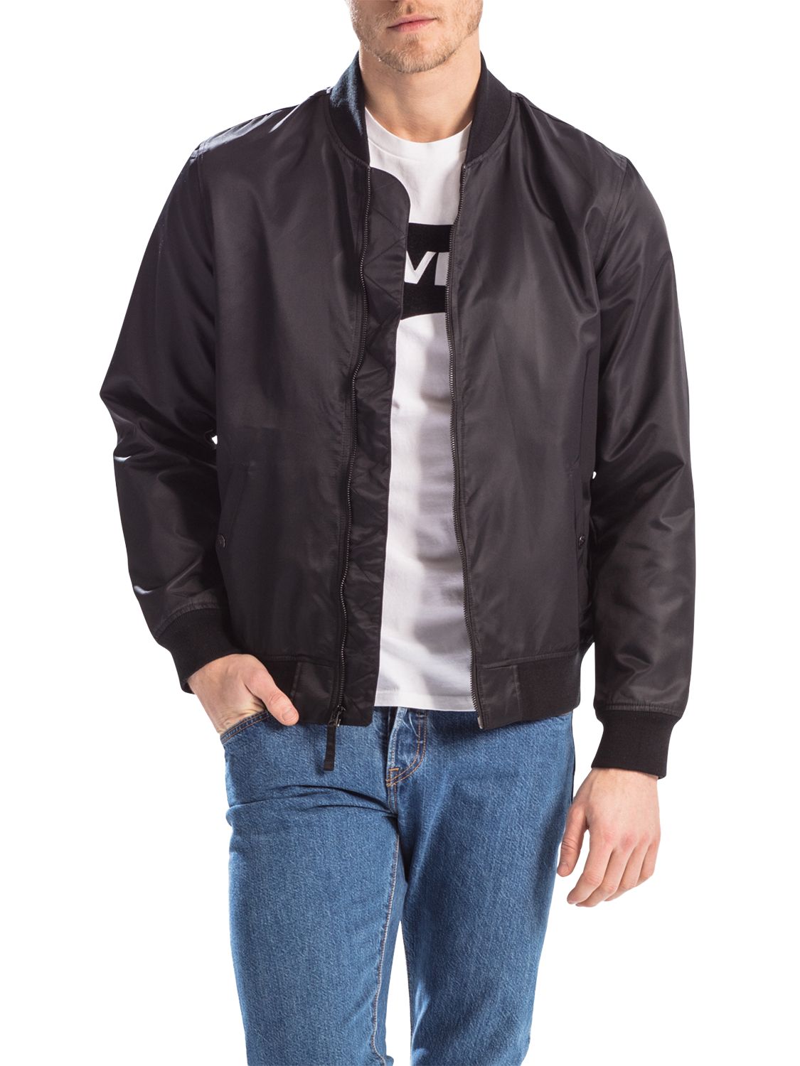 levi's black bomber jacket