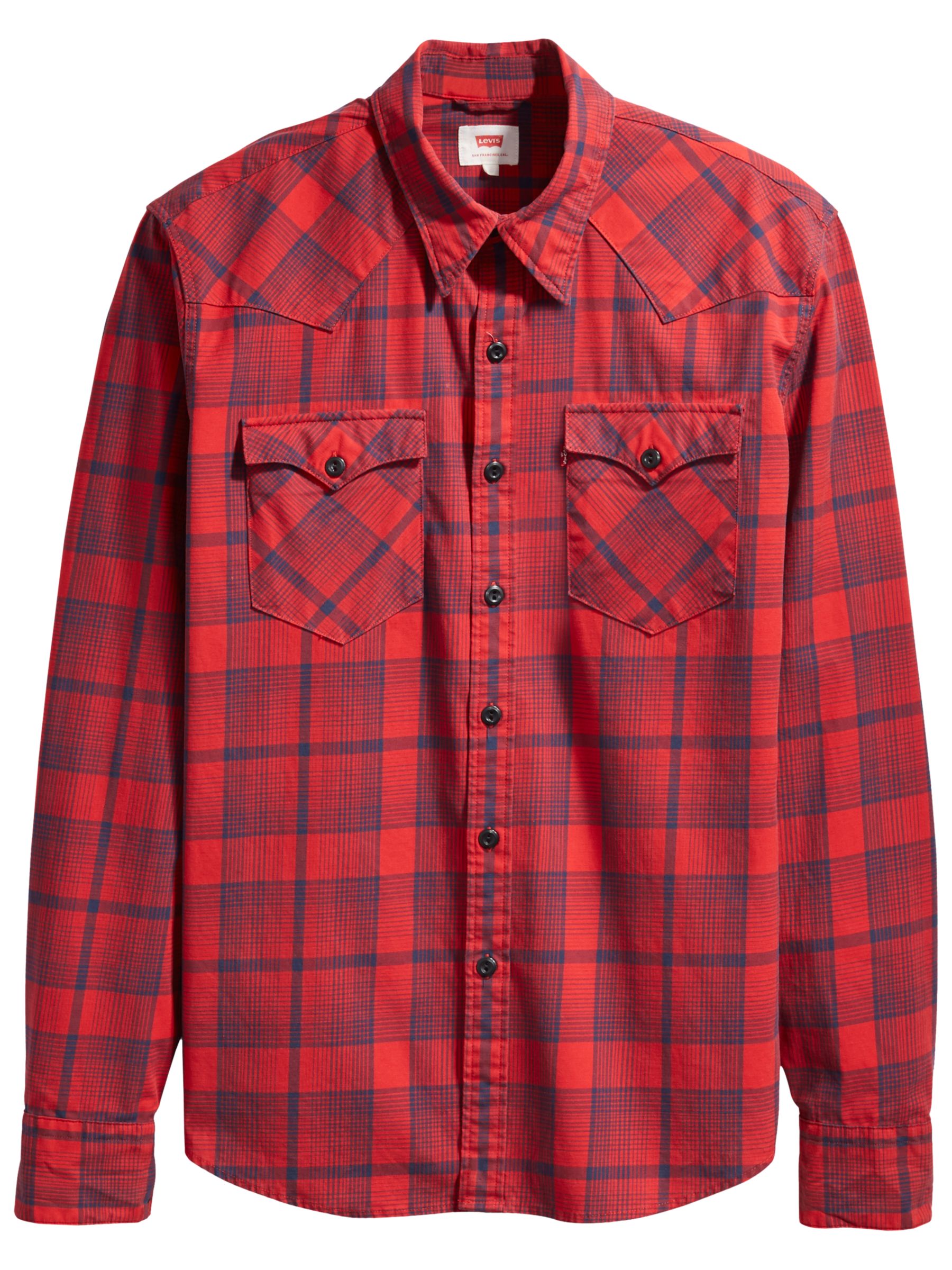 levi's red checked shirt