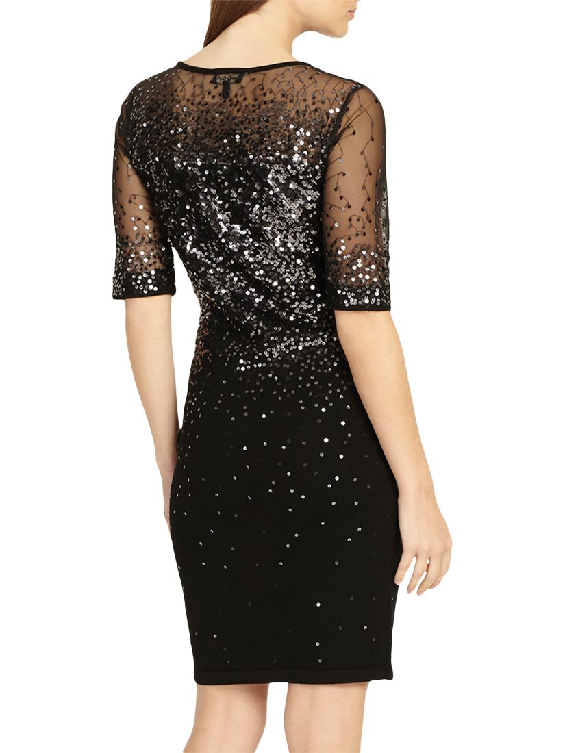orlena ombre sequin knitted dress