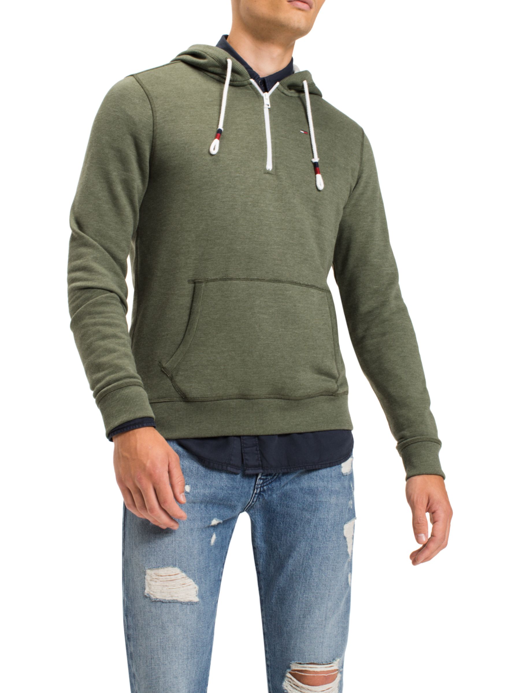 tommy jeans half zip sweatshirt