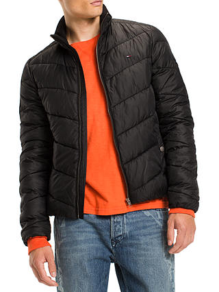 Tommy Jeans Quilted Long Sleeve Jacket, Black