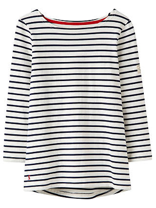 Joules Harbour Stripe 3/4 Sleeve Jersey Top