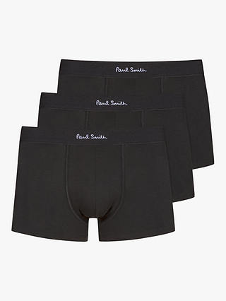 Paul Smith Stretch Cotton Trunks, Pack of 3, Black