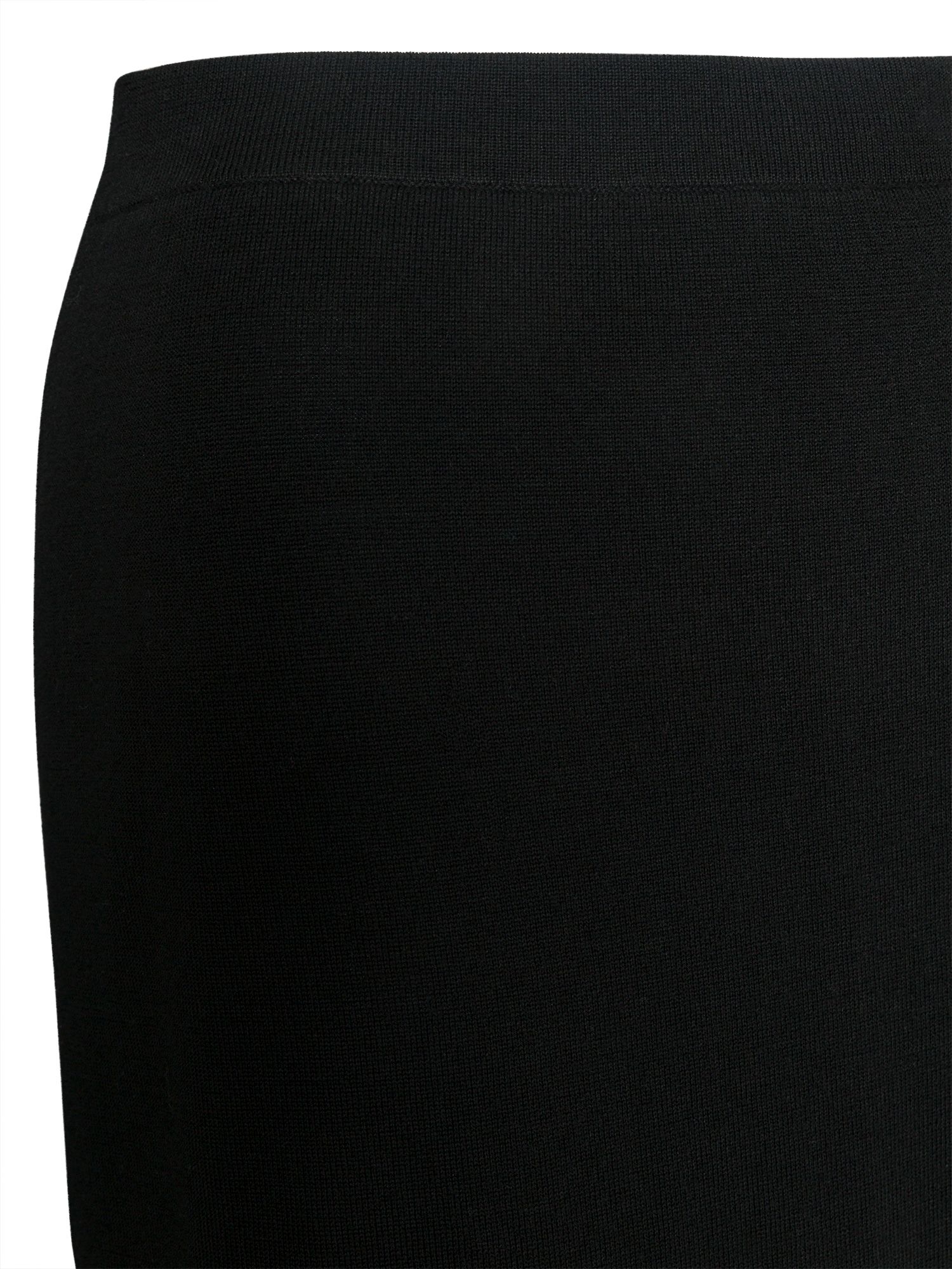 East Merino Wool Midi Pencil Skirt, Black