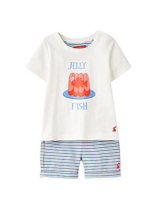 Baby Joule Barnacle Jelly Fish Top & Shorts Set, Blue