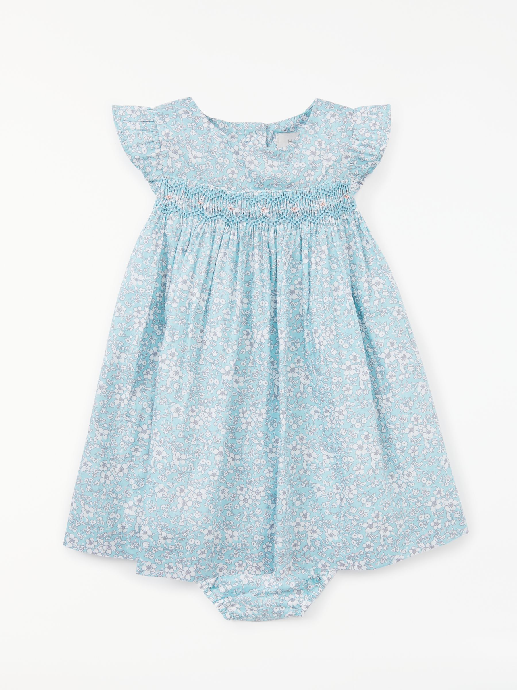 John Lewis & Partners Heirloom Collection Baby Floral Ruby Dress