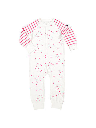Polarn O. Pyret Baby Heart Print Onesie Pyjamas