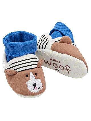 Baby Joules Nipper Dog Slipper Socks, Blue
