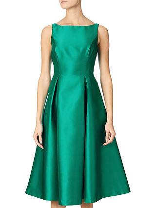 Adrianna Papell Sleeveless Tea Length Dress, Vivid Malachite