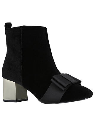 Miss KG Talisa Bow Block Heeled Ankle Boots, Black