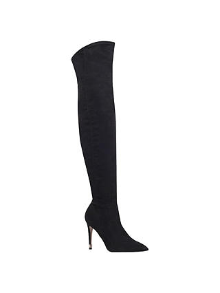 Miss KG Willow Over the Knee Boots, Black Suede