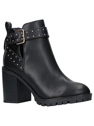 Miss KG Taffy Buckle Block Heeled Ankle Boots, Black