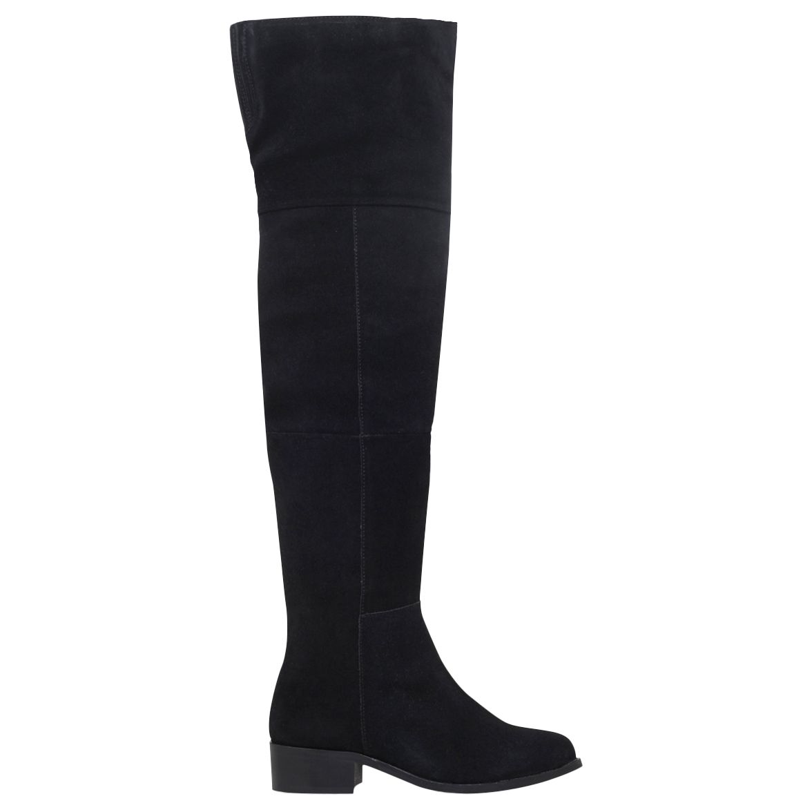 Carvela Point Over the Knee Boots, Black Suede