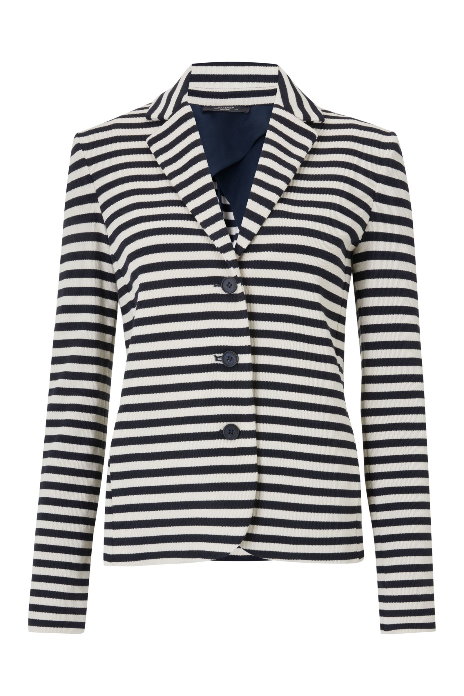 Weekend MaxMara Agro Stripe Jersey Jacket, Ultramarine