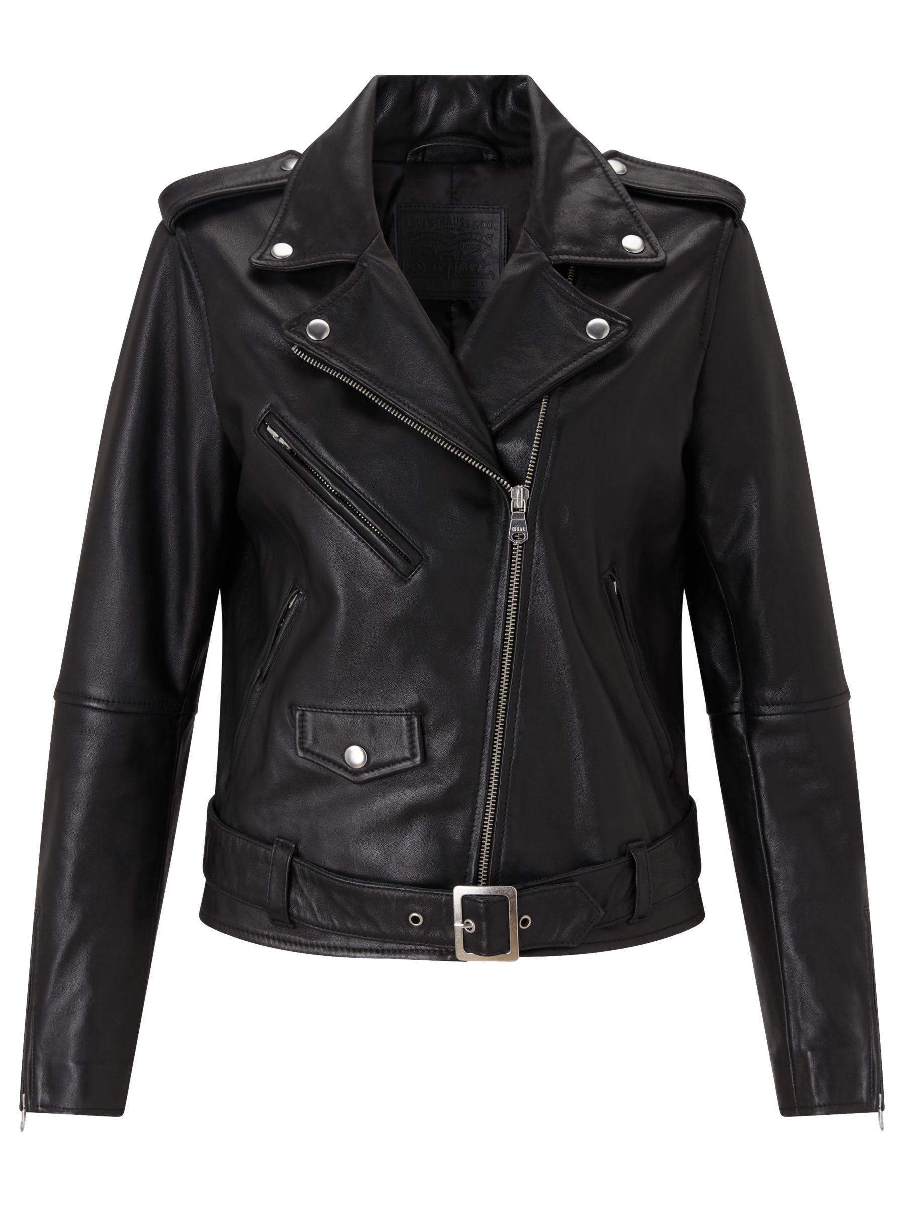 levi's relaxed leather moto jacket