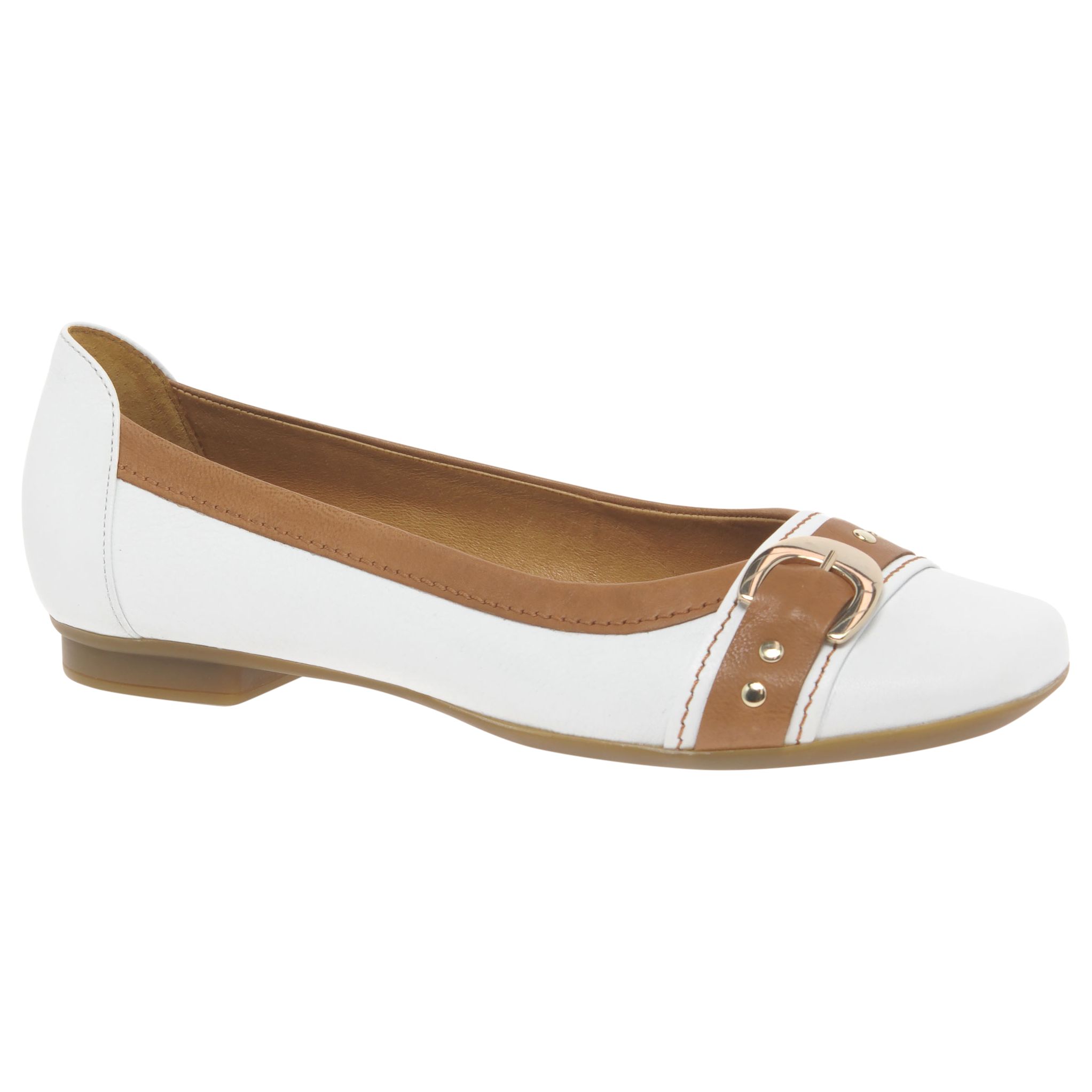 gabor white flat shoes