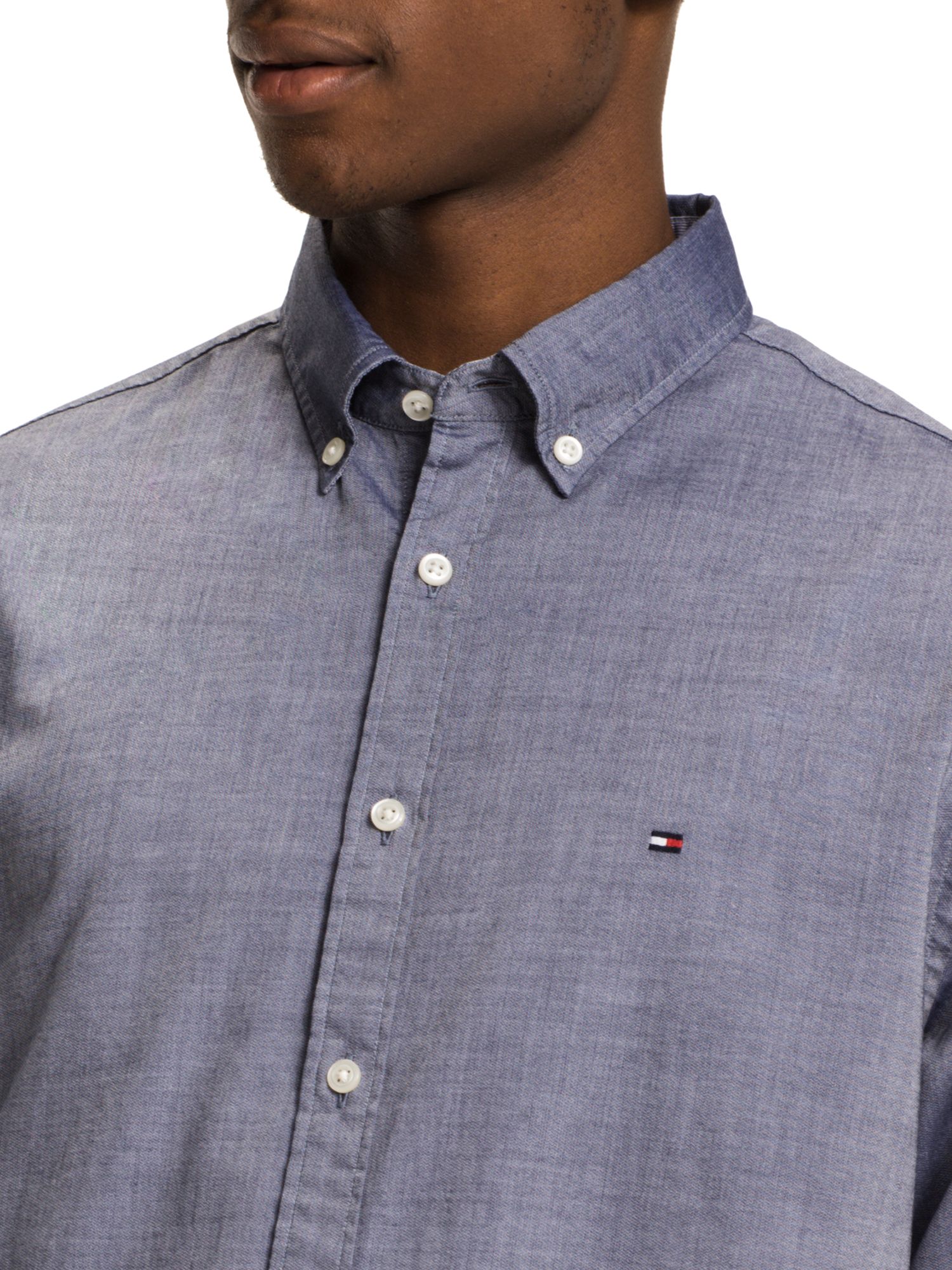 Tommy Hilfiger Two Tone Dobby Shirt at 