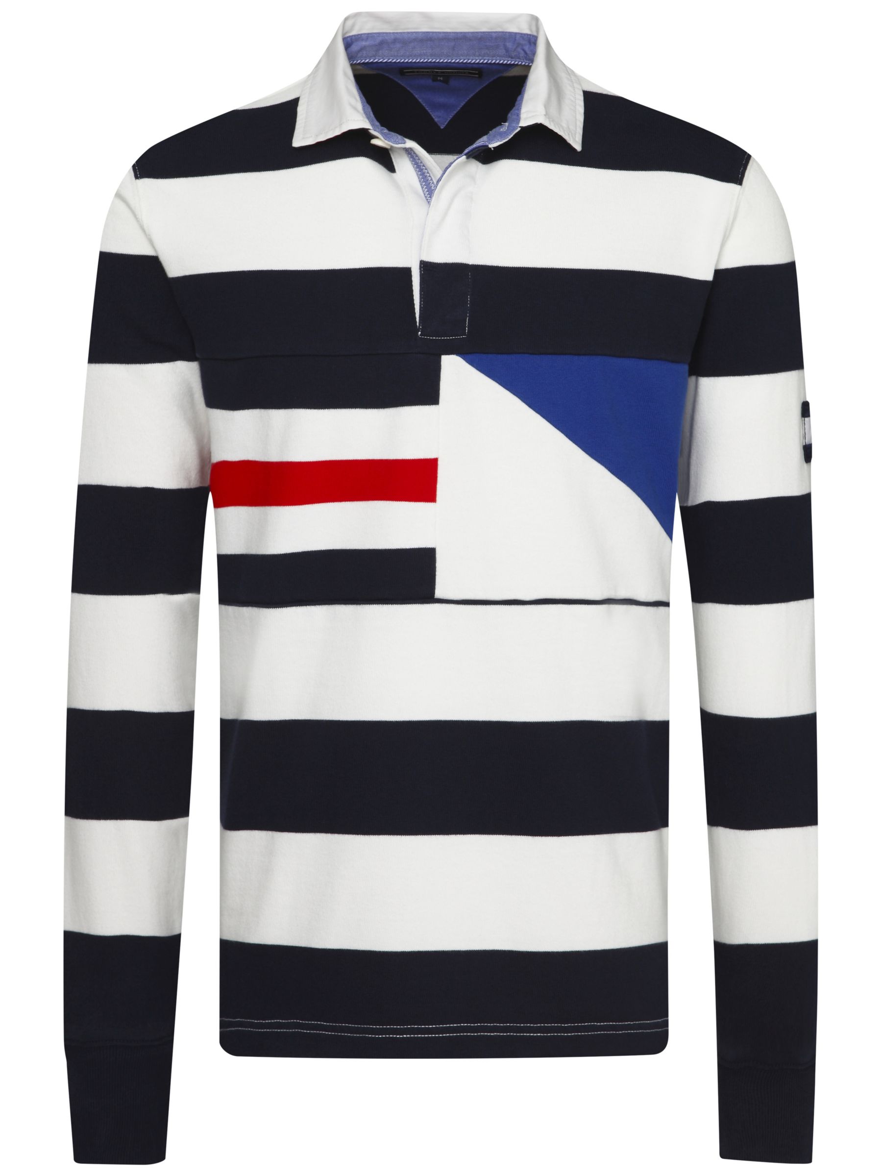 tommy hilfiger striped rugby shirt