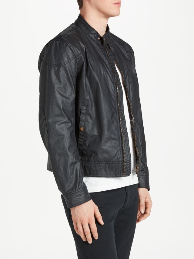 Belstaff Kelland Wax Cotton Jacket Dark Navy