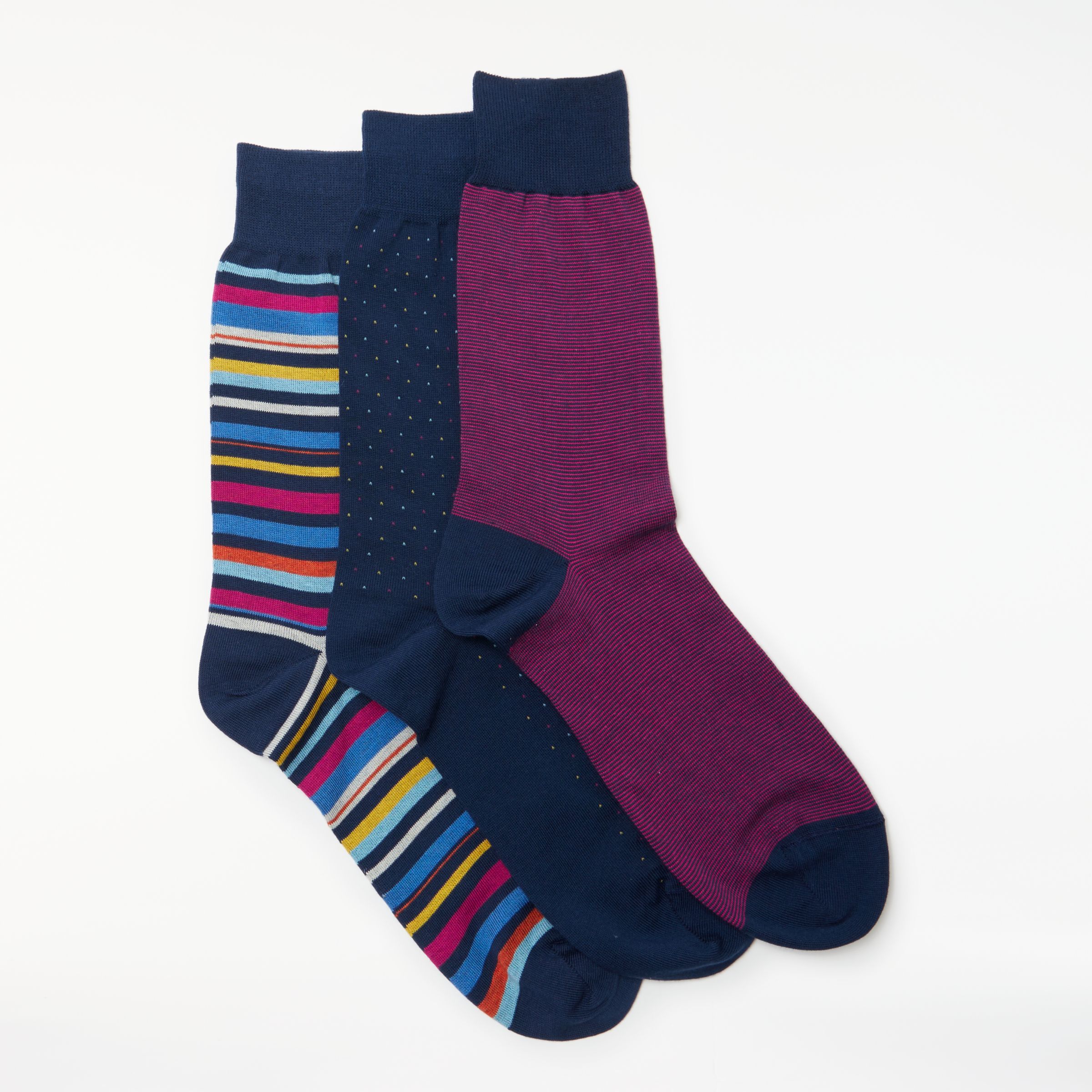 John Lewis Made in Italy Egyptian Cotton Birdseye Stripe Socks Review