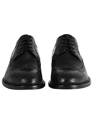 Reiss Ash Leather Brogues, Black