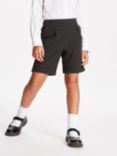 John Lewis & Partners Girls' Adjustable City School Shorts, Grey