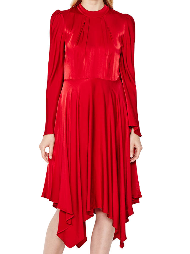 Ghost Hollie Dress, Red at John Lewis & Partners